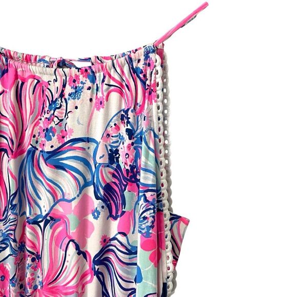 Lilly Pulitzer Gianni Skort Romper Prosecco Pin Make A Splash in Size Small - Picture 10 of 11